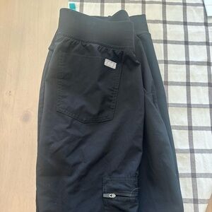 Figs Black Medical Scrub Jogger Pants